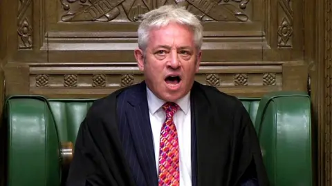 HoC Speaker of the House John Bercow speaking in the Commons