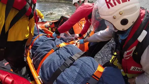 Footage of rescue