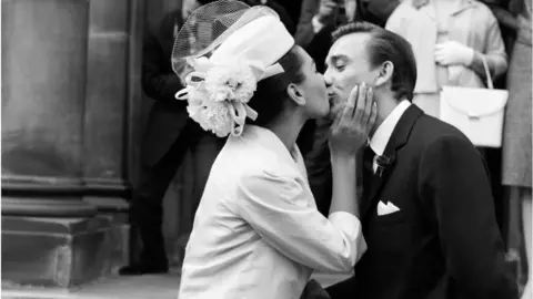 Getty Images Shirley Bassey and husband
