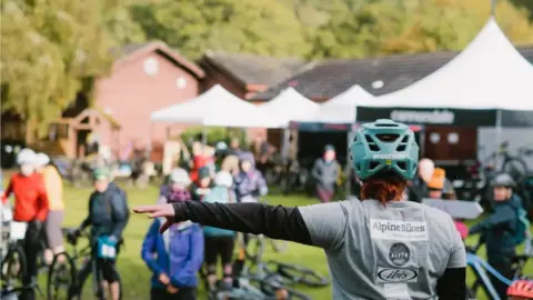 Hannah Shaw Mountain bike festival