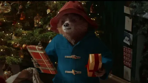 Marks & Spencer/PA  M&S Christmas advert starring Paddington Bear