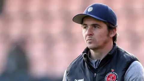 Rex Features Joey Barton has led Fleetwood Town to ninth in League One and just two points outside the play-off places