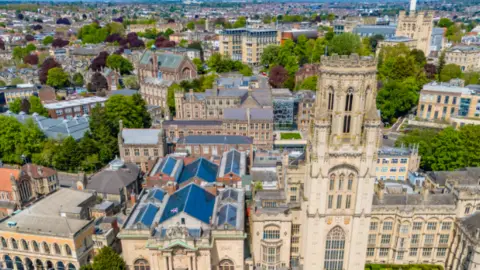 Getty images wills Memorial Building, Bristol Museum and Vaihgam Views of Buildings behind them. 