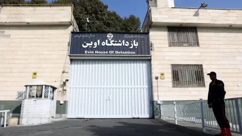 Reuters Entrance of Evin prison in Tehran, Iran (7 October 2022)