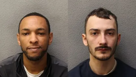 Met Police Ashley Smith (left) and Jordan Northover (right)