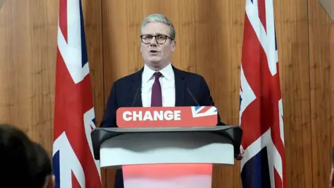 PA Media Sir Keir Starmer responds to Rishi Sunak calling an election on 4 July