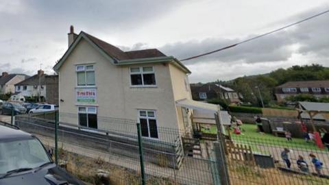Tiny Tots nursery in Llanfoist, from which a child left without being noticed