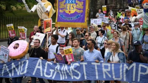 Getty Images Edinburgh protest