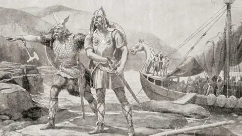 Universal History Archive Norsemen landing