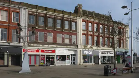 Geograph/Hugh Venables Lowestoft town centre 2018