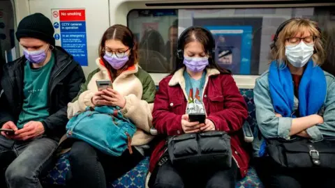 Getty Images Picture of people on the tube