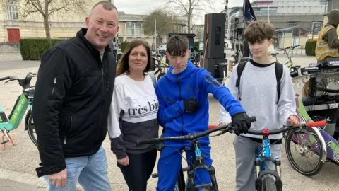 Drum and bass bike rave attendants