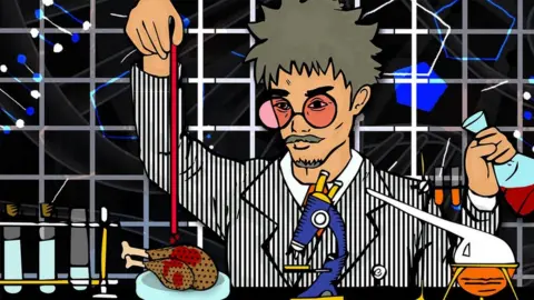 BBC Illustration of a synthetic food designer