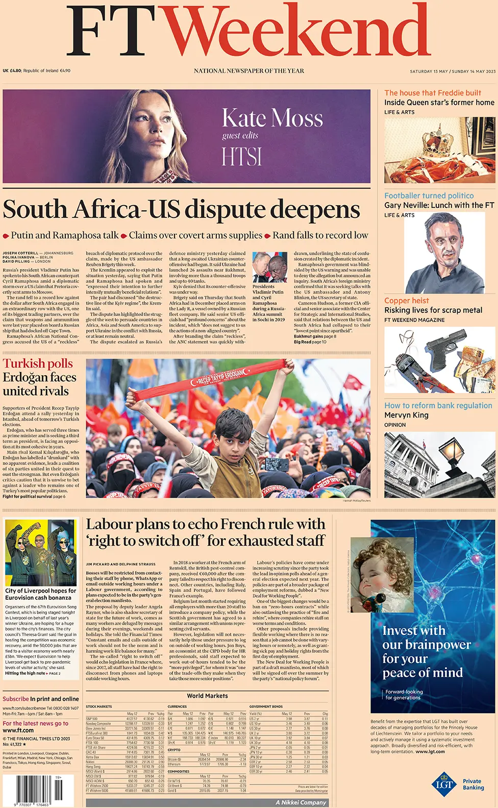 Financial Times front page