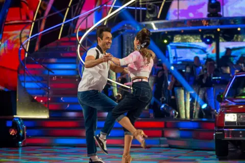 Joe McFadden and Katya Jones dance the jive