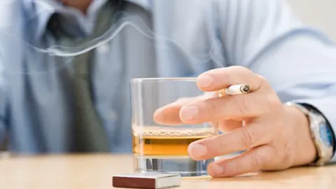 Getty Images Drinking and smoking