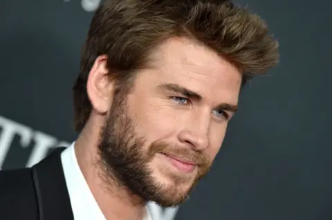 Getty Images Liam Hemsworth on a red carpet