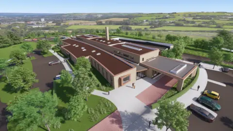 BCC An artist's impression of the new crematorium at Roselawn