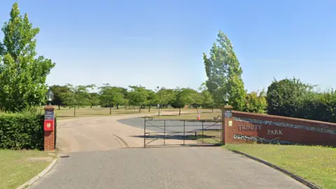Google Maps A street view image of the entrance to Trinity Park, in Ipswich