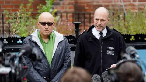 PA Media Erim Metto with det chief superintendant James Conway