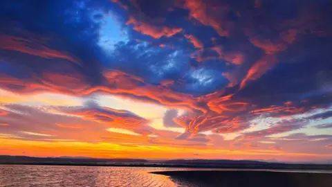 Rossi/BBC Weather Watchers Lenticular clouds from Nairn