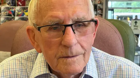 Kevin Shoesmith/BBC David Conn, wife of Shirley Conn who has dementia