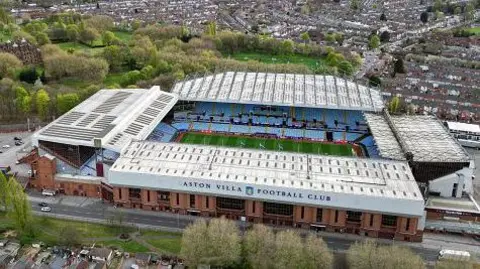 Getty Images An aerial view of Villa Park stadium