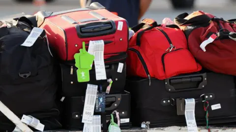 Luggage at an airport
