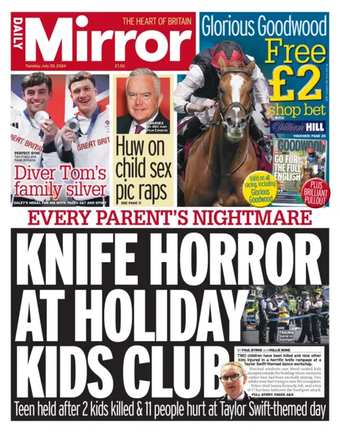  "Knife horror at holiday kids club"