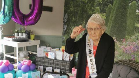 Edna at her 100th birthday