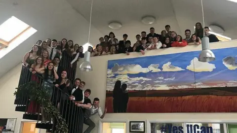 Farmor's School The sixth form in prom gear