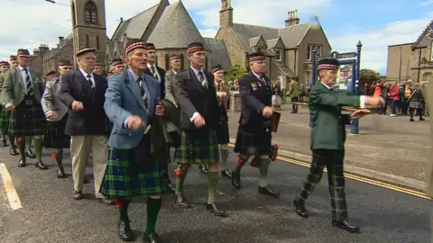 Gordon Highlanders parade
