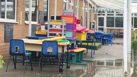 Linsey Smith / BBC damaged primary school