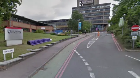 Google Mayor's Walk on the University of Leicester campus