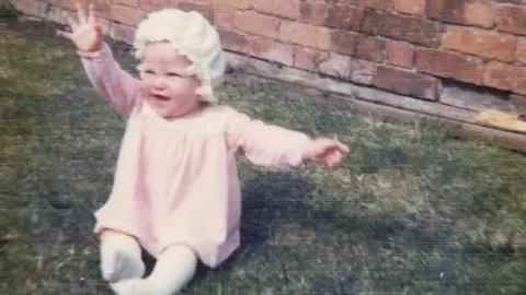 Lorraine Badcock Lorraine Badcock aged around nine months old during the summer of 1976.