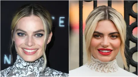 Getty Images Margot Robbie and Megan Barton-Hanson