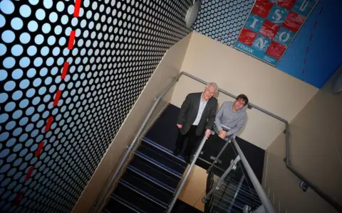 BBC/Laurence Cawley Professor Arnold Wilkins and Dr Geoff Cole