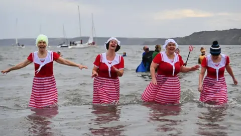 Getty Images Swimmers in Scarborough