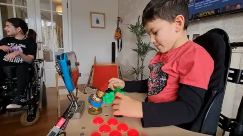 Rory Steel Ava, 13, and Corban, eight