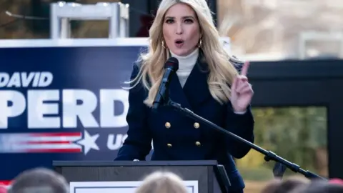 Getty Images Ivanka Trump campaigning in Georgia