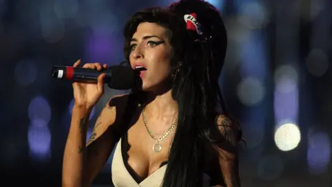 Getty Images Amy singing