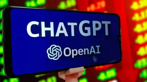 Getty Images ChatGPT logo on smartphone