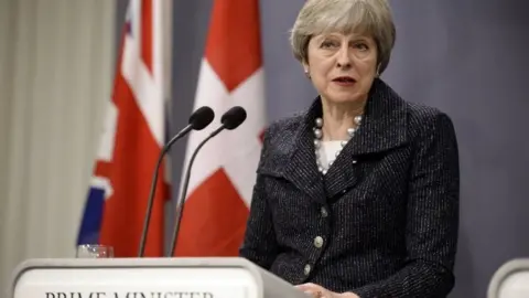 EPA Theresa May in Copenhagen