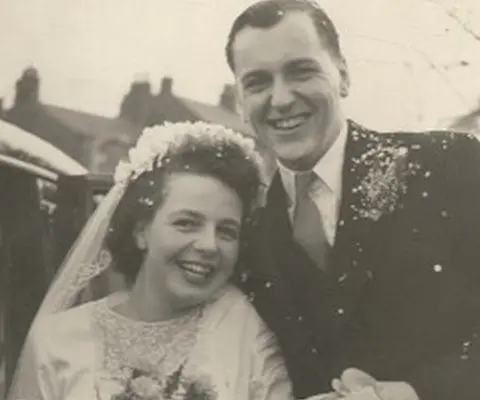 Photo supplied Mary on her wedding day