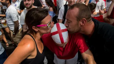 Getty Images Fans kissing head