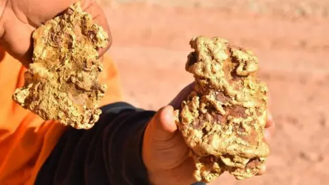 AussieGoldHunters/DiscoveryChannel The nuggets weigh around 3.5kg in combined weight
