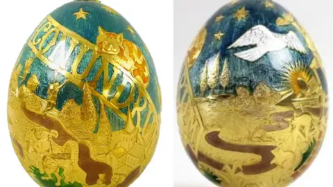 Batemans of Stamford Golden Cadbury's egg - to be auctioned