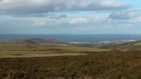 View of Peel from Dalby Mountain