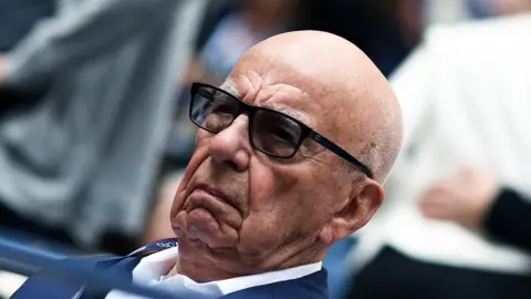 AFP/Getty Rupert Murdoch arrives to watch the 2017 US Open Men's Singles final match between Spain's Rafael Nadal and South Africa's Kevin Anderson, at the USTA Billie Jean King National Tennis Center in New York on September 10, 2017.