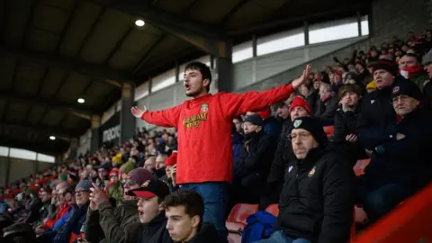 Getty Images Wrexham football fan